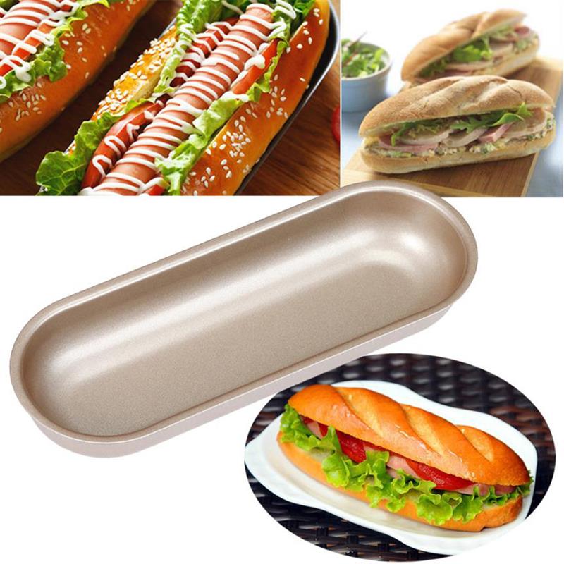 Non Stick Metal Hot Dog Bun Pan