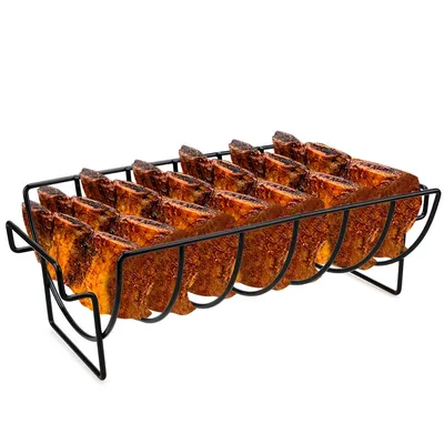 Non Stick Metal Rib Rack for Grill