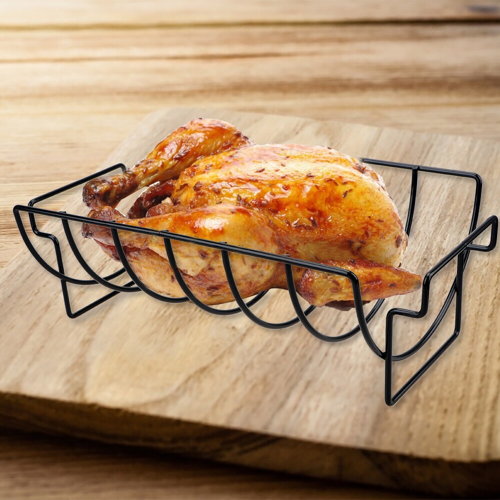 Non Stick Metal Rib Rack for Grill