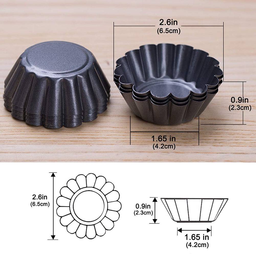 Non-Stick Mini Tart Pans (12 pcs)