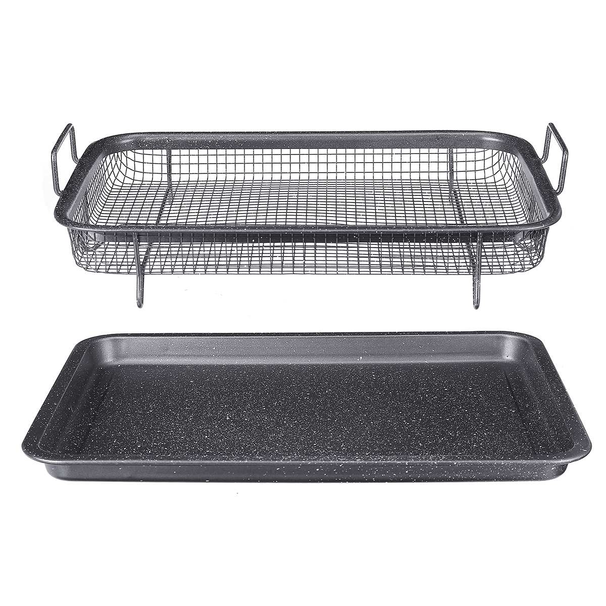 Non Stick Oven Mesh Tray with Pan