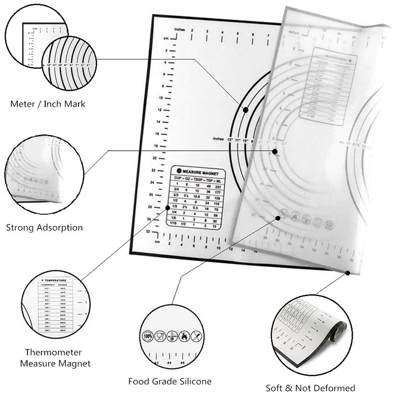 Non Stick Silicone Dough Mat