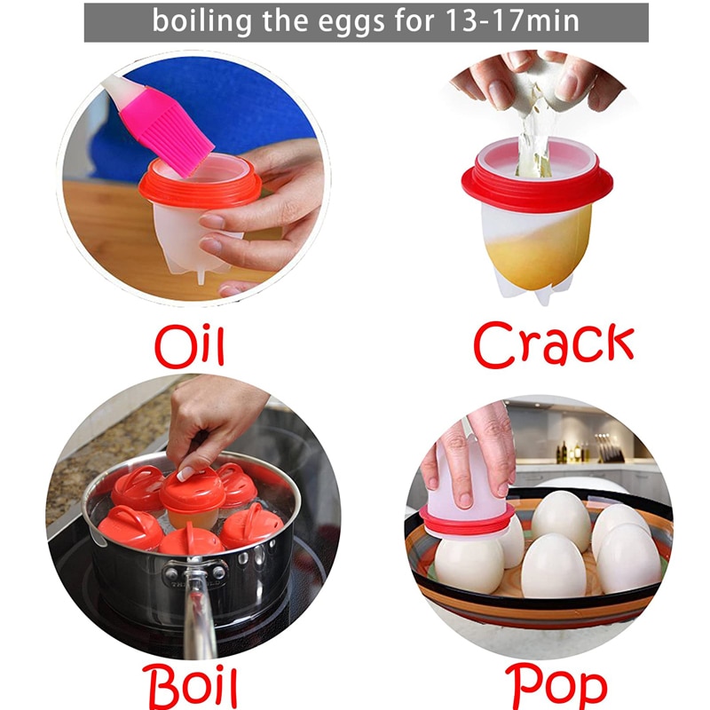 Non Stick Silicone Egg Boiler
