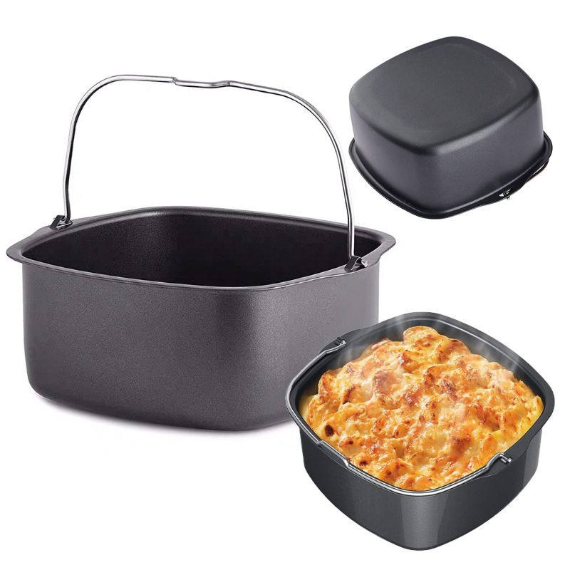 Non Stick Square Air Fryer Cake Pan Non Stick Square Air Fryer Cake Pan