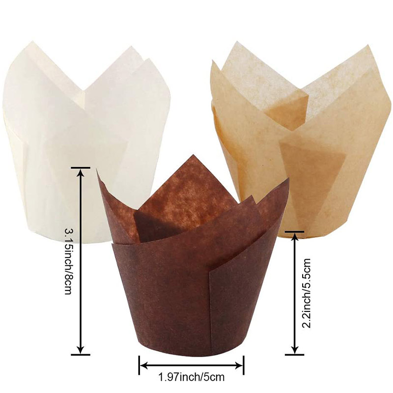 Non Stick Tulip Muffin Liners (200pcs)
