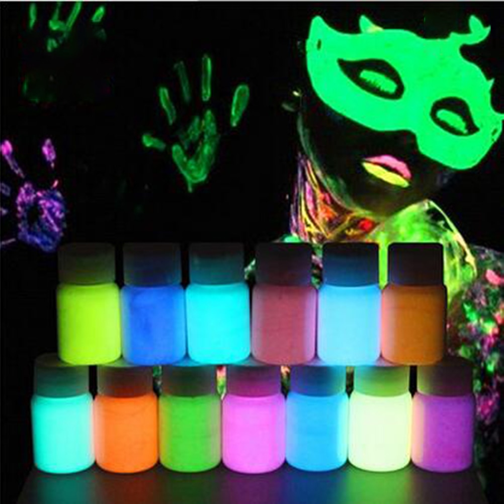 Non-Toxic Glow in the Dark Face Paint (13pcs) Non-Toxic Glow in the Dark Face Paint (13pcs)