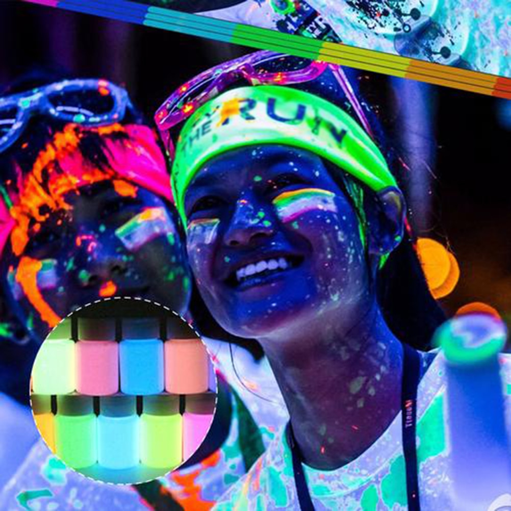 Non-Toxic Glow in the Dark Face Paint (13pcs)