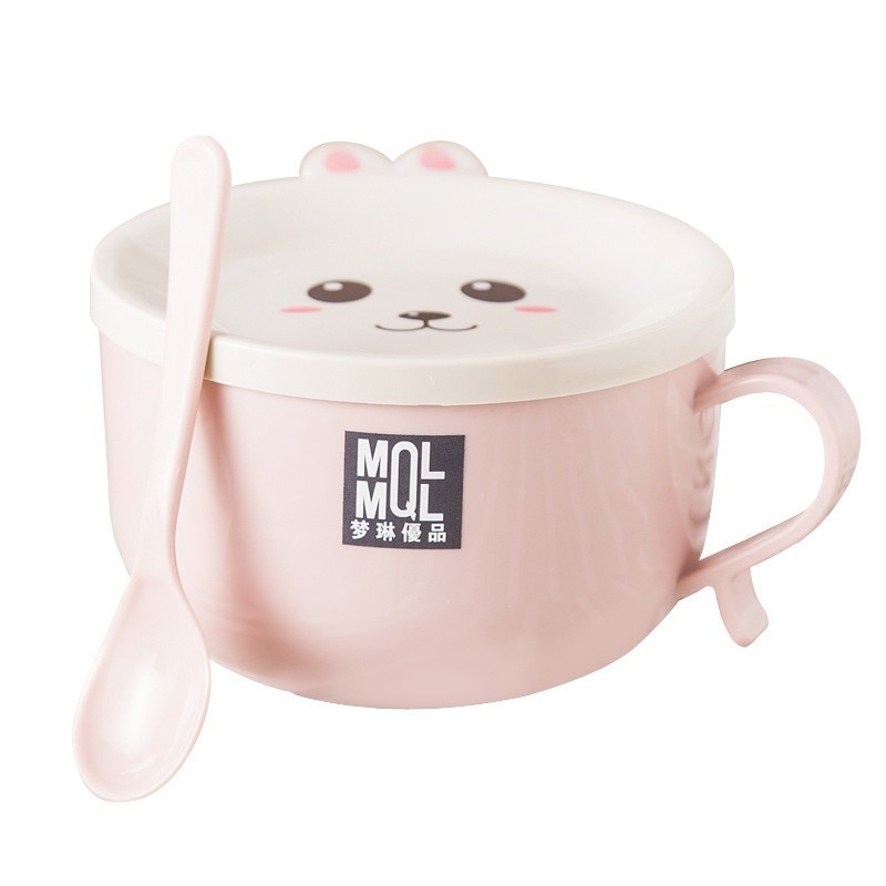 Noodle Bowl with Lid and Spoon Noodle Bowl with Lid and Spoon