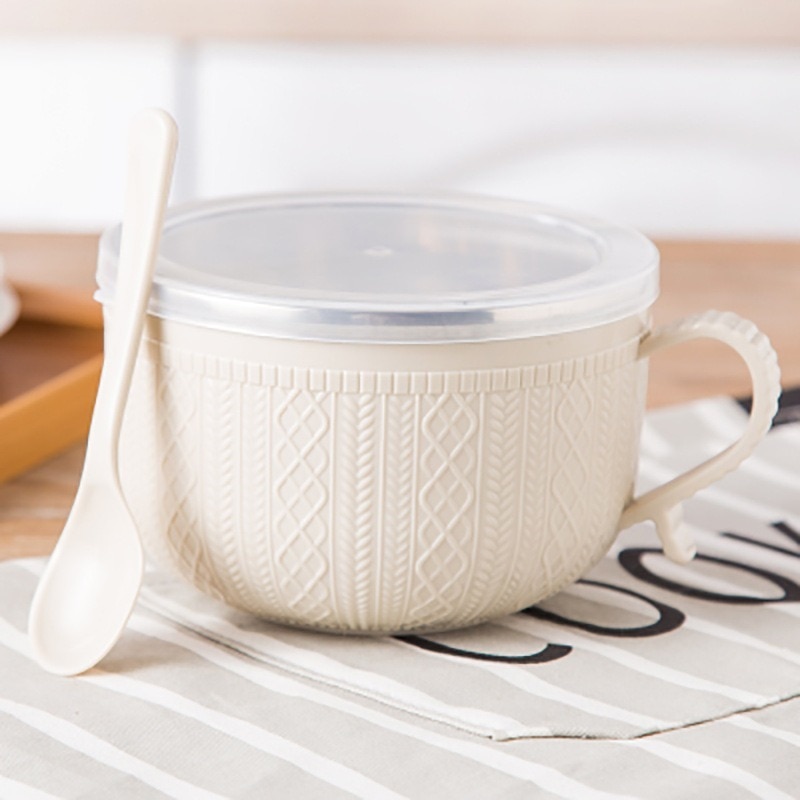 Noodle Bowl with Lid and Spoon Noodle Bowl with Lid and Spoon