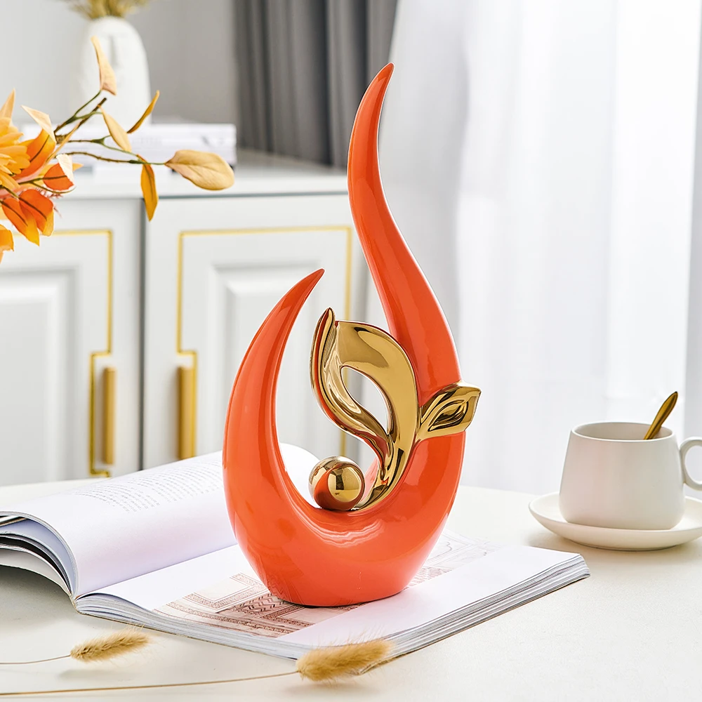 Nordic Abstract Ceramic Statue Light Luxury Living Room Decoration Sculptures and Figurines Office Desk Accessories Nordic Abstract Ceramic Statue Light Luxury Living Room Decoration Sculptures and Figurines Office Desk Accessories