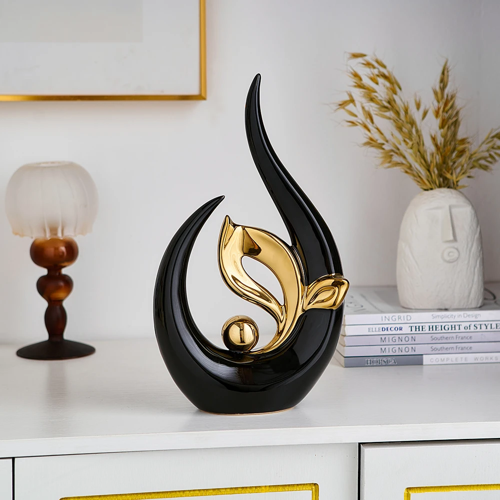 Nordic Abstract Ceramic Statue Light Luxury Living Room Decoration Sculptures and Figurines Office Desk Accessories Nordic Abstract Ceramic Statue Light Luxury Living Room Decoration Sculptures and Figurines Office Desk Accessories