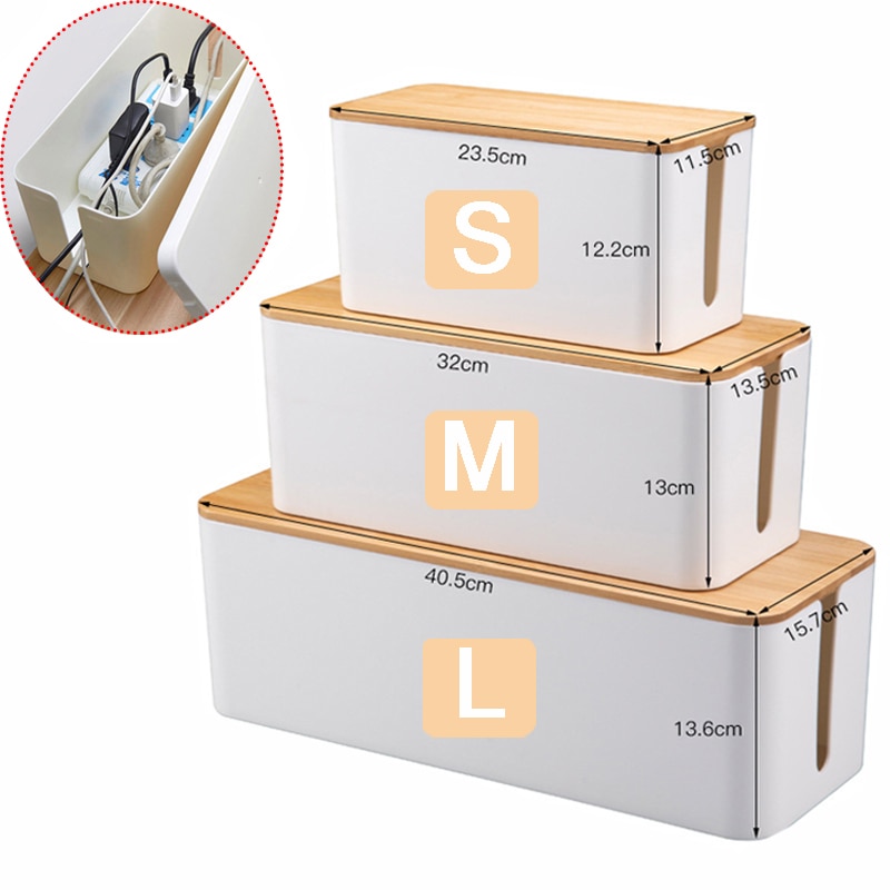 Nordic Cable Storage Organizer Box