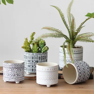 Nordic Ceramic Boho Flower Pot
