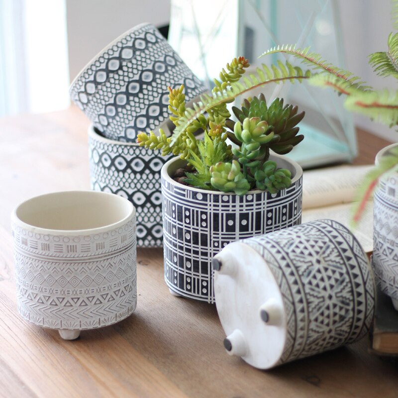 Nordic Ceramic Boho Flower Pot