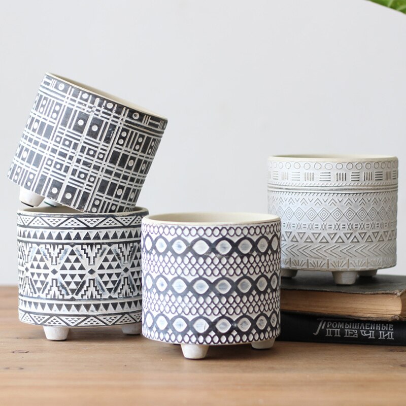 Nordic Ceramic Boho Flower Pot