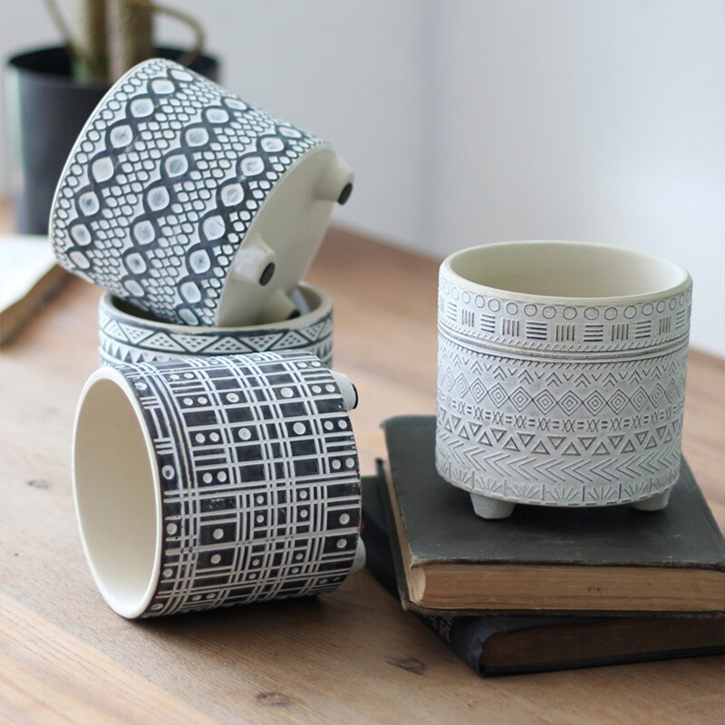Nordic Ceramic Boho Flower Pot