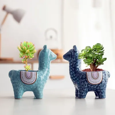 Nordic Ceramic Llama Succulent Planter Nordic Ceramic Llama Succulent Planter