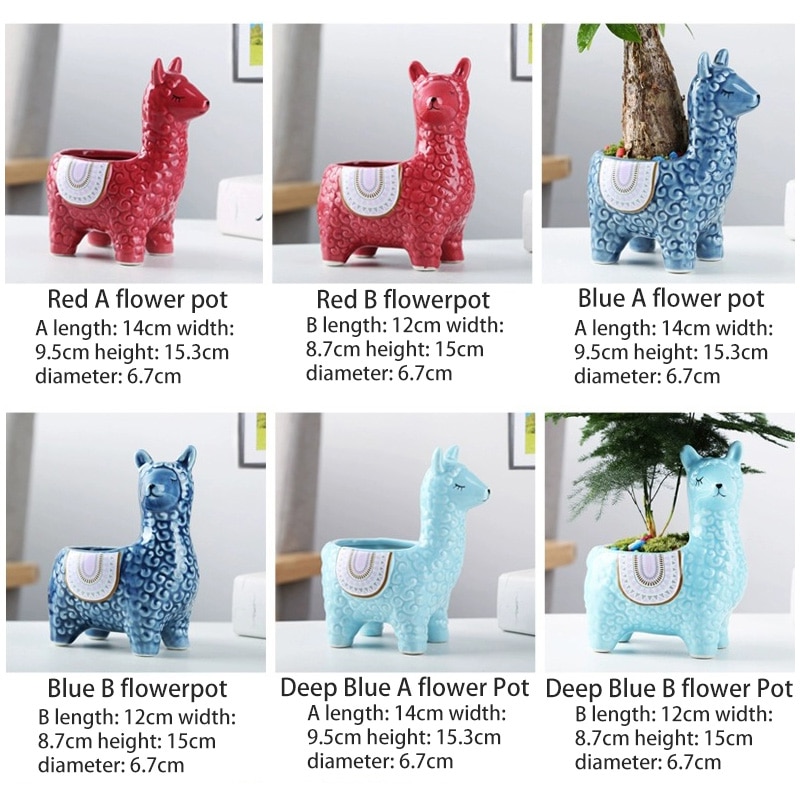Nordic Ceramic Llama Succulent Planter Nordic Ceramic Llama Succulent Planter