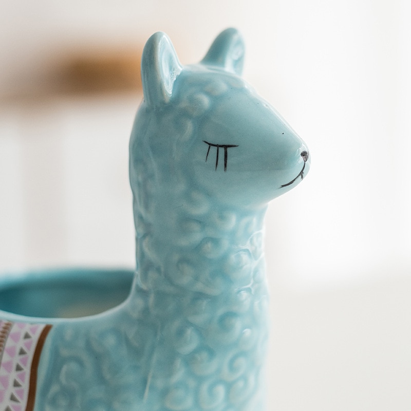 Nordic Ceramic Llama Succulent Planter Nordic Ceramic Llama Succulent Planter