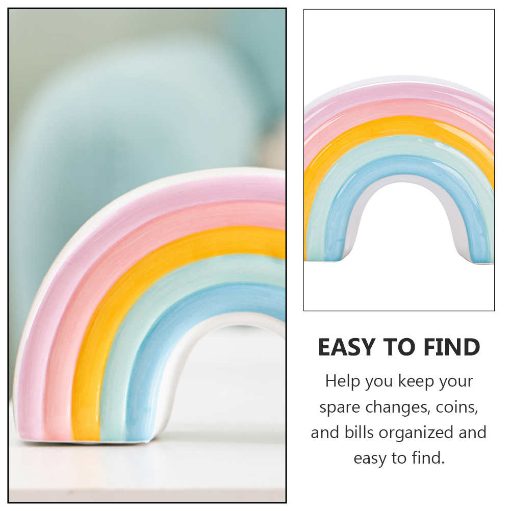 Nordic Ceramic Rainbow Piggy Bank Nordic Ceramic Rainbow Piggy Bank