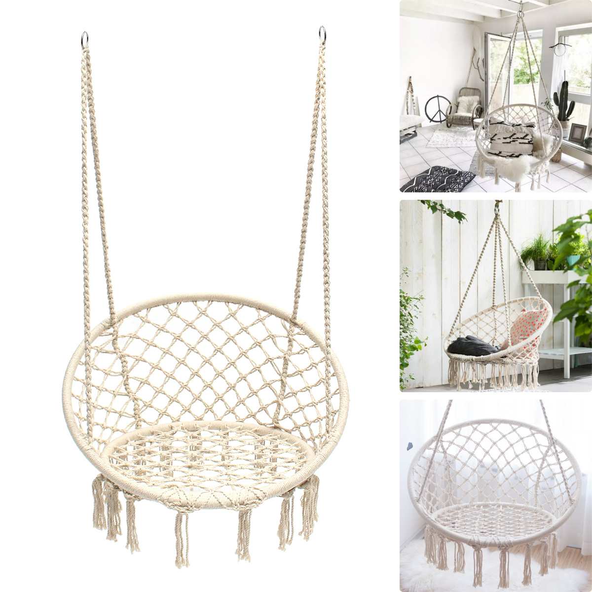 Nordic Cotton Rope Chair Swing Nordic Cotton Rope Chair Swing