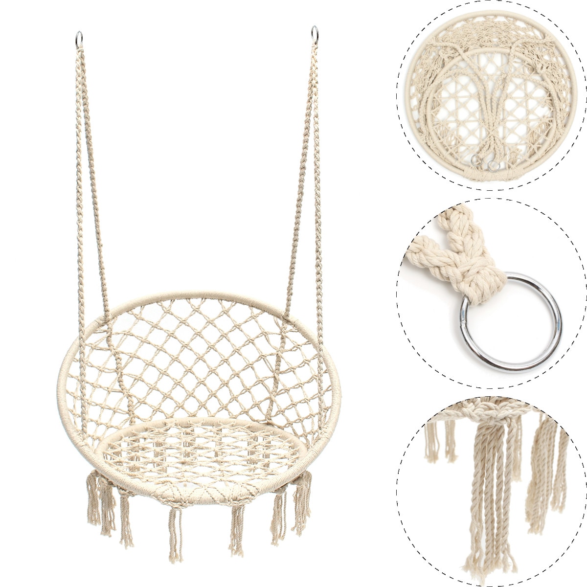 Nordic Cotton Rope Chair Swing Nordic Cotton Rope Chair Swing