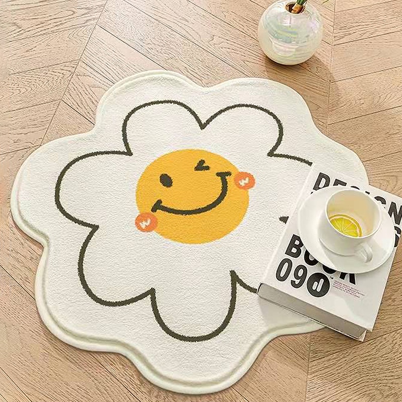 Nordic Design Flower Shaped Rug