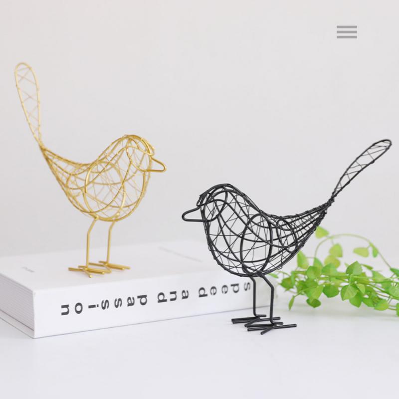 Nordic Garden Metal Bird Statue