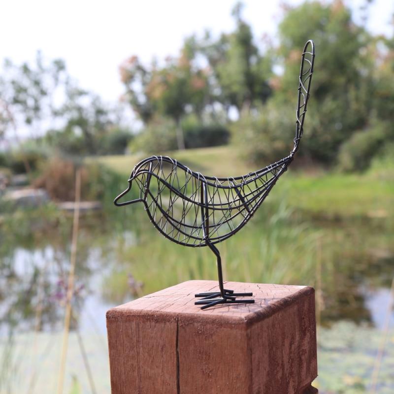 Nordic Garden Metal Bird Statue