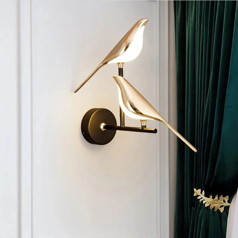 Nordic Golden Bird LED Wall Lights Parlor Bar Creative Wall Lamps Novelty Sconces Bedroom Bedside Lamp Living Room Nordic Golden Bird LED Wall Lights Parlor Bar Creative Wall Lamps Novelty Sconces Bedroom Bedside Lamp Living Room