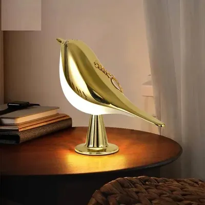 Nordic Modern Magpie Led Desk Light Bedroom Study Bedside Lamp Living Room Decorate Touch Bird Floor Lamps Car