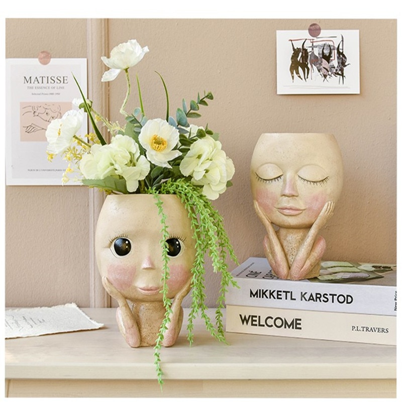 Nordic Plant Pot Head Nordic Plant Pot Head