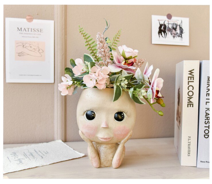 Nordic Plant Pot Head Nordic Plant Pot Head