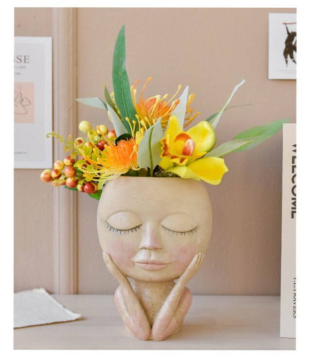 Nordic Plant Pot Head Nordic Plant Pot Head