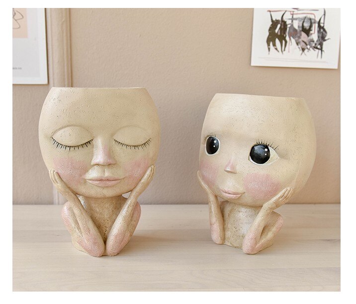 Nordic Plant Pot Head Nordic Plant Pot Head
