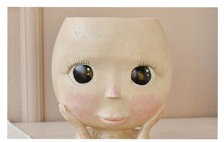 Nordic Plant Pot Head Nordic Plant Pot Head