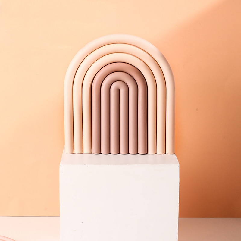 Nordic Silicone Rainbow Coaster (2 pcs)