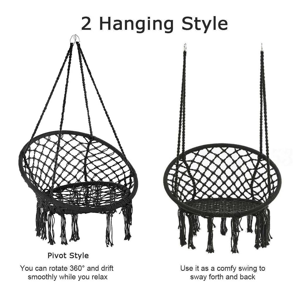 Nordic Style Hammock Chair Macrame Swing