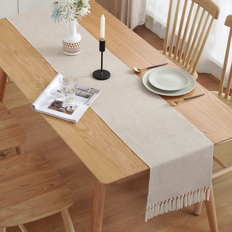 Nordic Style Linen Table Runner
