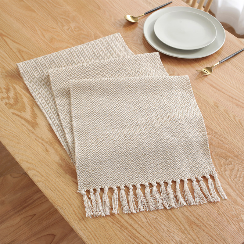 Nordic Style Linen Table Runner