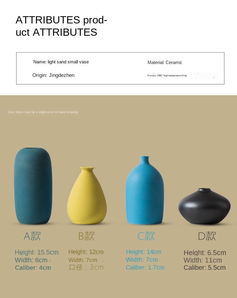 Nordic Style Small Ceramic Vase