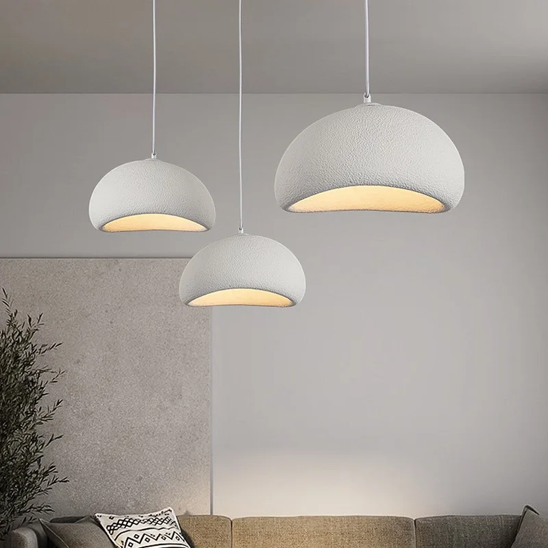Nordic Wabi Sabi Pendant Lamps Dining Room Lighting Modern Living Room Bedroom LED Ceiling Chandelier Loft Lustre