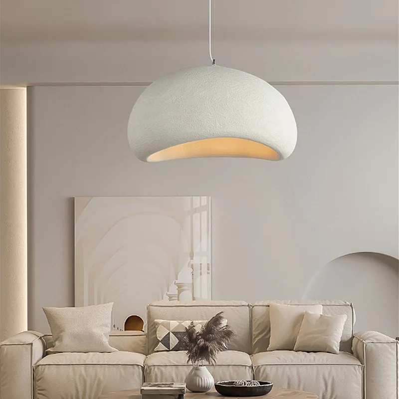 Nordic Wabi Sabi Pendant Lamps Dining Room Lighting Modern Living Room Bedroom LED Ceiling Chandelier Loft Lustre