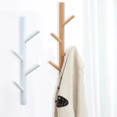Nordic Wall Wooden Coat Rack