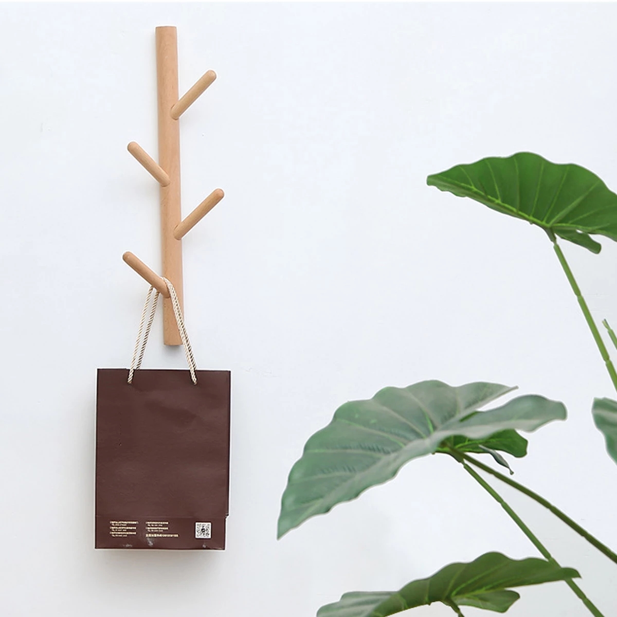 Nordic Wall Wooden Coat Rack