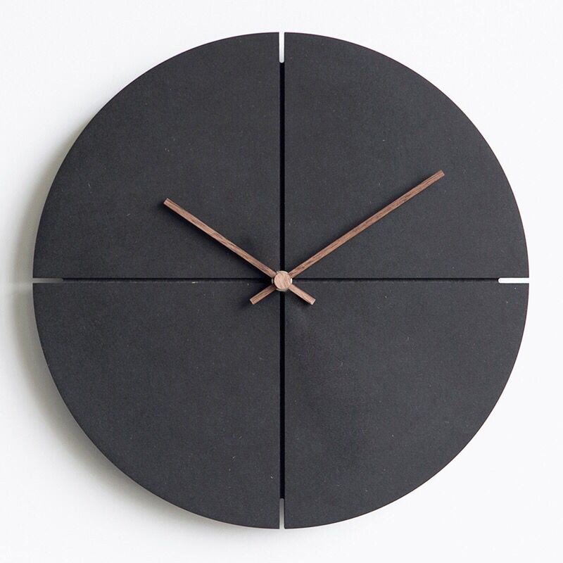 Nordic Wooden Minimalist Wall Clock