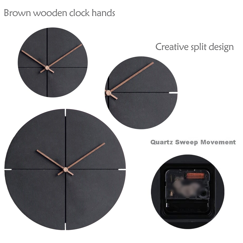 Nordic Wooden Minimalist Wall Clock