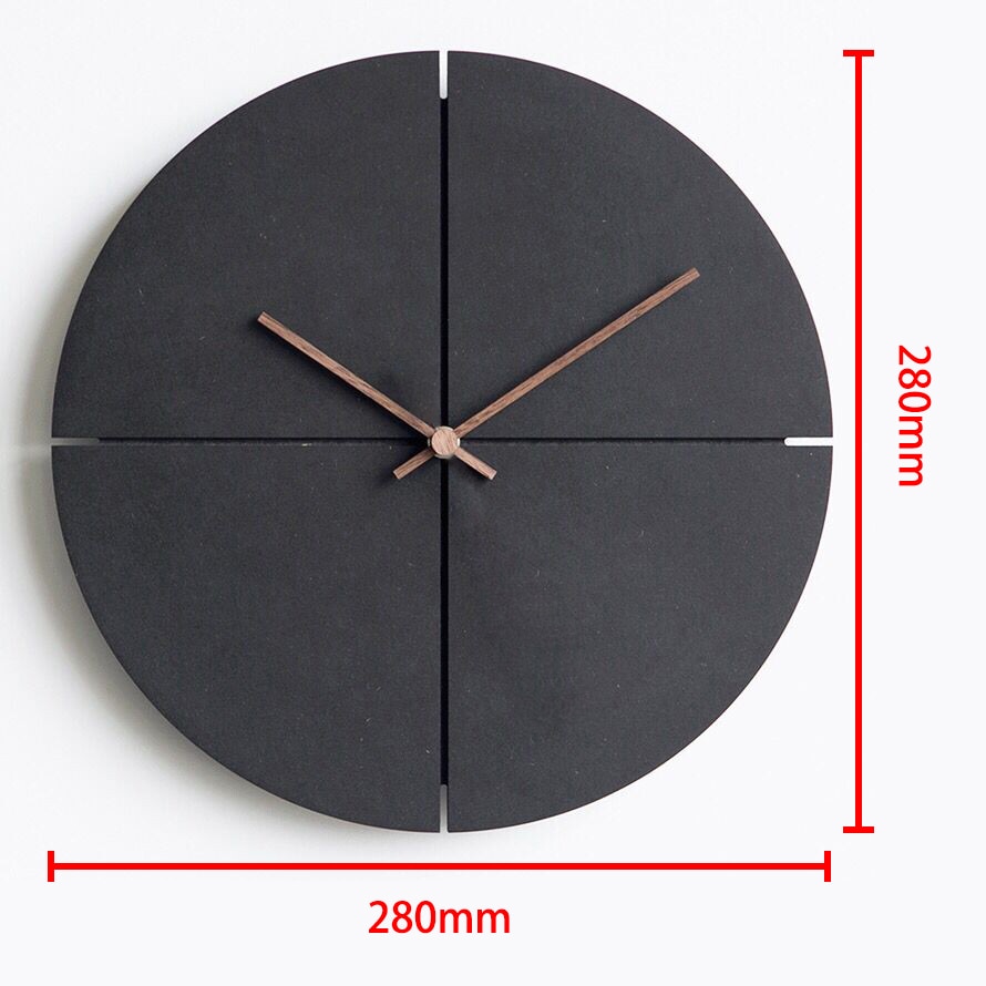 Nordic Wooden Minimalist Wall Clock