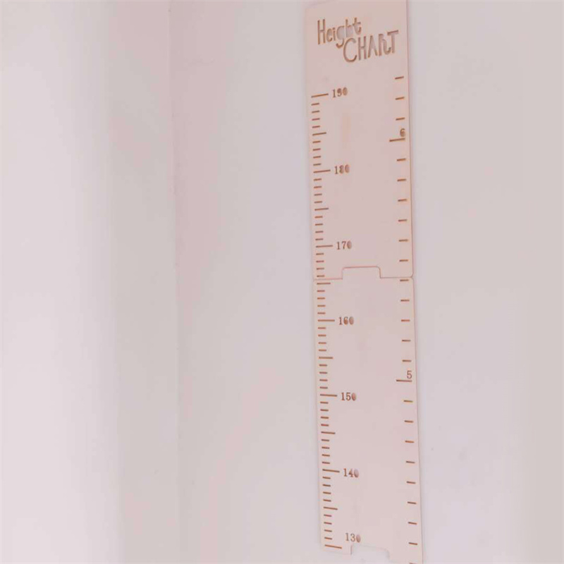 Nordic Wooden Ruler Height Chart