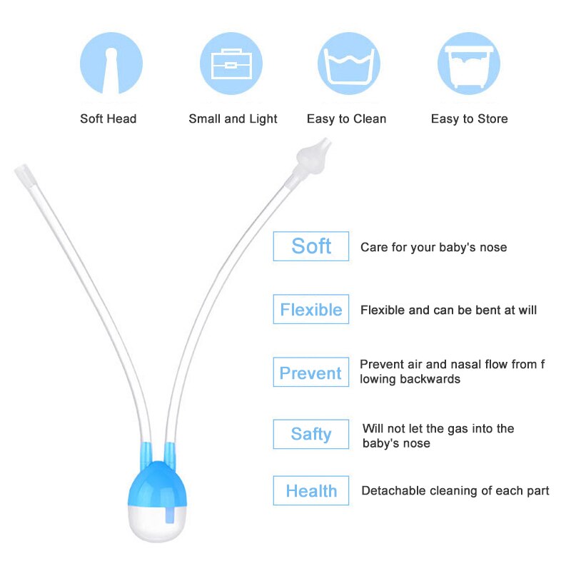 Nose Aspirator Baby Silicone Device Nose Aspirator Baby Silicone Device